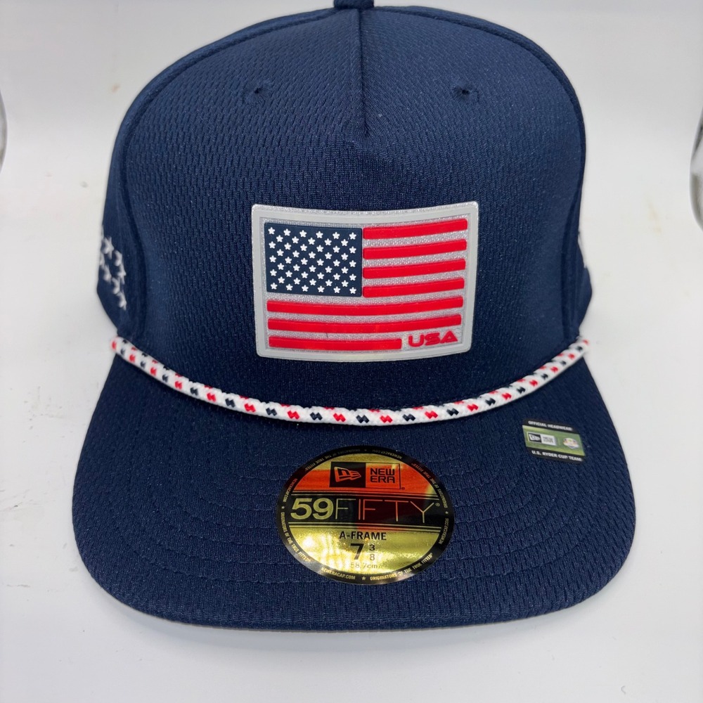 New Era 59FIFTY Ryder Cup 2025 Team USA Fitted Hat Navy 7 3/8 60673124